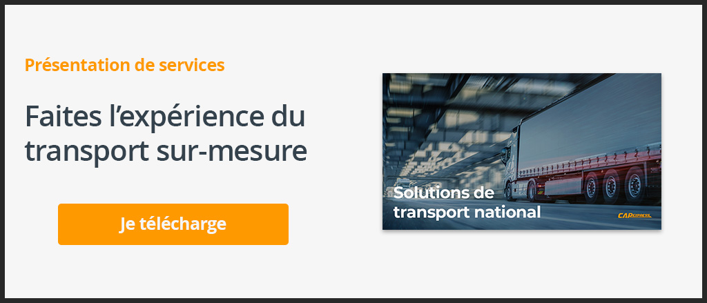 Présentation de services CAP Express : Transport national