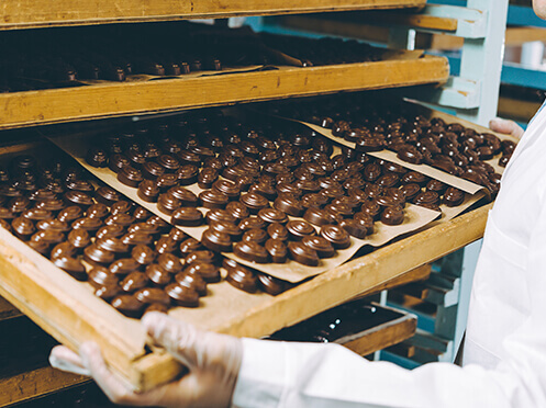 Livraison de chocolats à domicile par coursier