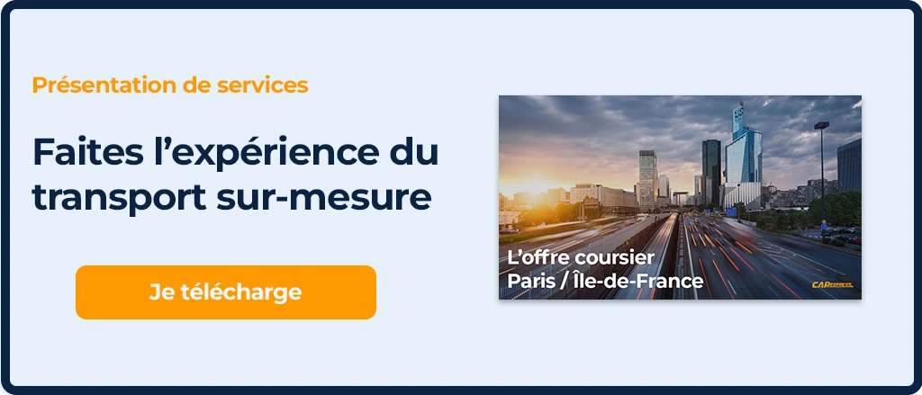 Présentation de services coursier Paris & Île-de-France