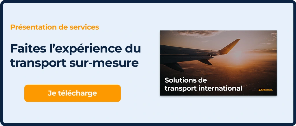 Présentation de services - transport international