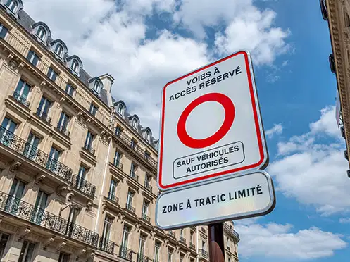 Circulation dans une zone à trafic limité