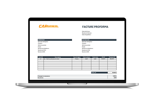 Modèle facture proforma