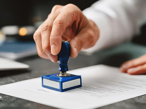 Légalisation de documents par coursier